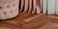 ПВХ плитка, кварц виниловый ламинат Vinilam Parquet Herringbone Glue Версальский GD11177