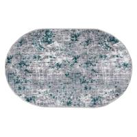 Ковер Plato Hali Parantez Class 9166 3037 Bornova Grey&Green Овал 0.8x1.2