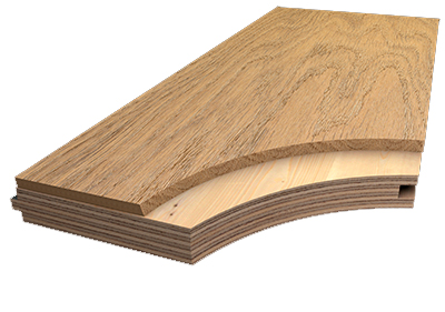 Двухслойная инженерная доска, дуб+фанера Termo Wood 16 140 (Натур)