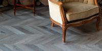 ПВХ плитка, кварц виниловый ламинат Vinilam Parquet Chevron Glue Легран RI444515CL4