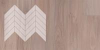 Инженерная доска Lab Arte Елка Chevron Французская Дуб Натур Чегет белый лак 600/510х90х14/45°