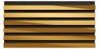 Комплект акустических панелей Cosca Decor Эмираты Желтое золото, 600x300x19мм