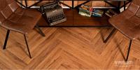 ПВХ плитка, кварц виниловый ламинат Vinilam Parquet Herringbone Glue Де Вилль GD11210