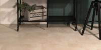 ПВХ плитка, кварц виниловый ламинат Vinilam Ceramo Stone Glue Бетон Белый 71615
