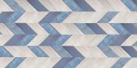 Пробковый пол Corkstyle Print Cork Chevron Blue замковый
