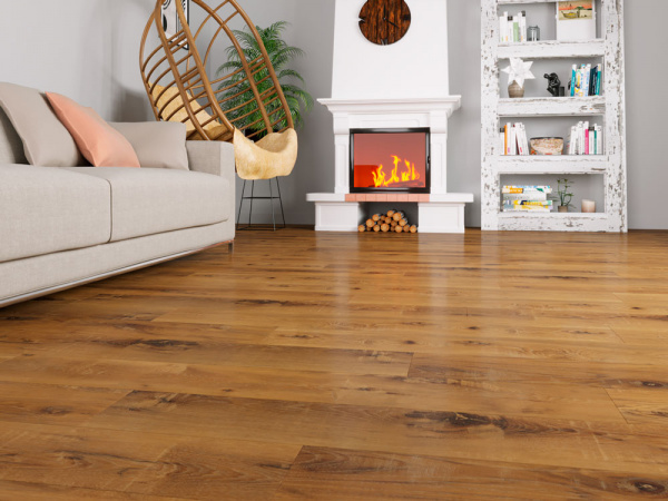 ПВХ плитка, кварц виниловый ламинат Fast Floor Country Дуб Кубачи FST-105