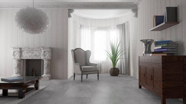 Ламинат Falquon Quadro Porcelato Grigio матовый Q1001