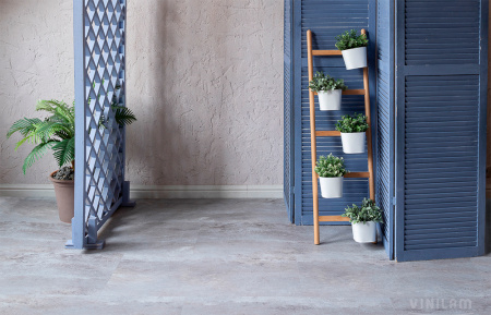 ПВХ плитка, кварц виниловый ламинат Vinilam Ceramo Stone Glue Натуральный камень 61608