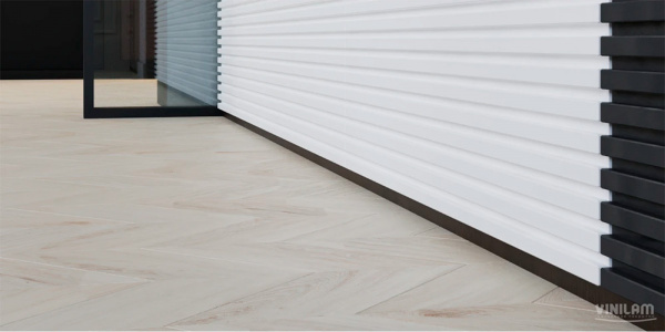 ПВХ плитка, кварц виниловый ламинат Vinilam Parquet Chevron Glue Бриссак RI4777CL7