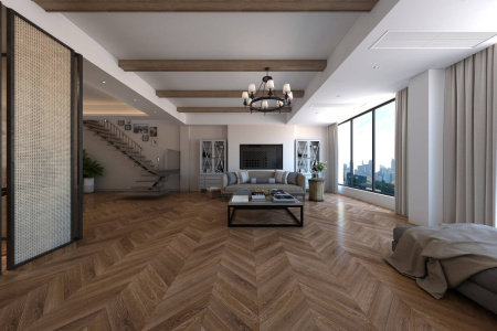 LVT Ламинат Damy Floor Chevron 2.5/43 4V DF07-Ch-LVT Шайо 600x127