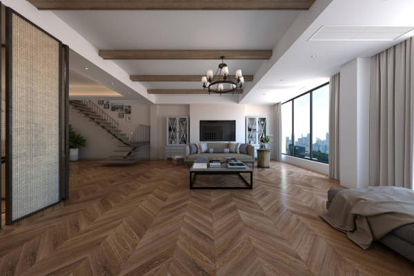 LVT Ламинат Damy Floor Chevron 2.5/43 4V DF07-Ch-LVT Шайо 600x127