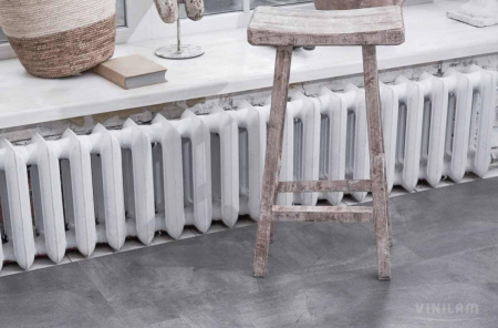 LVT Ламинат Vinilam Ceramo Stone Glue 2.5/43 4V 61602 Серый Бетон 950x475
