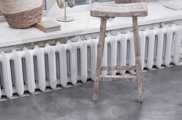 LVT Ламинат Vinilam Ceramo Stone Glue 2.5/43 4V 61602 Серый Бетон 950x475