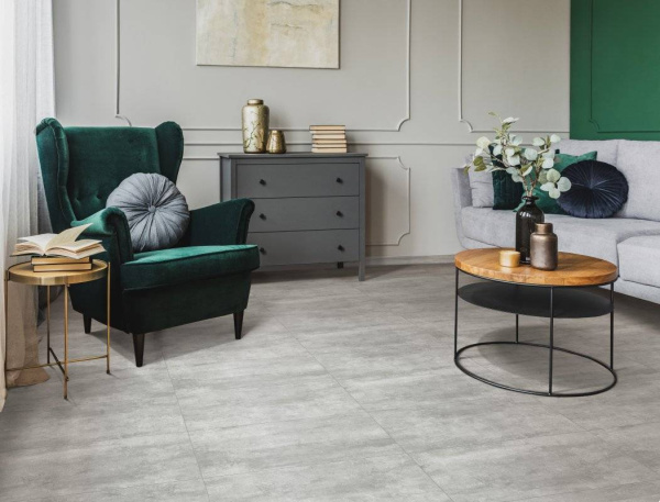 LVT Ламинат Aberhof Petra XXL GD 2/31 4V 1302 Concrete 900x600