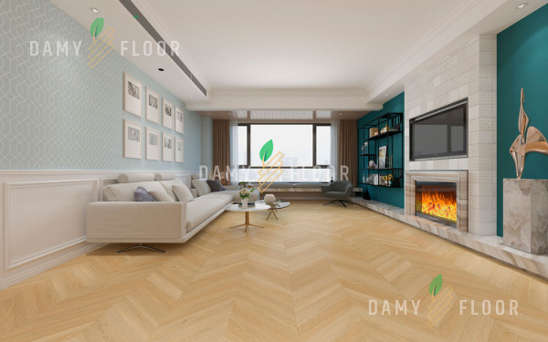 SPC ламинат Damy Floor Chevron Тюильри DF03-Ch