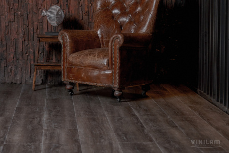 ПВХ плитка, кварц виниловый ламинат Vinilam Ceramo Vinilam XXL Glue Дуб Лугано 8890-EIR