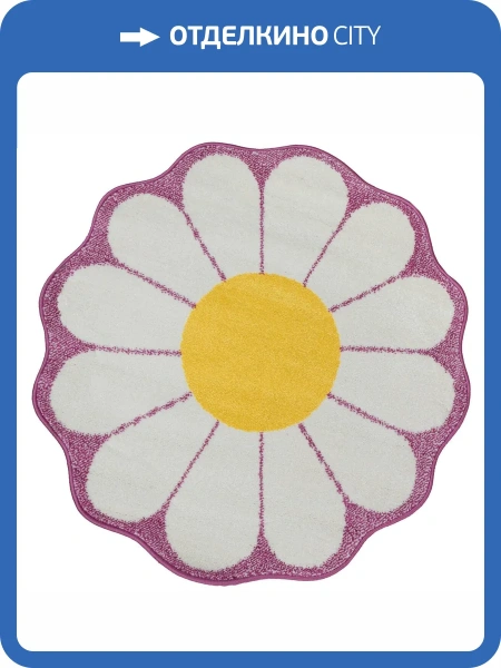 Ковер Color L363B White/Lilac 1x1 м