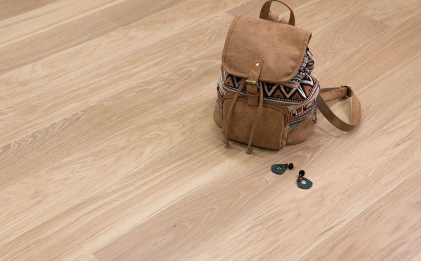 Паркетная доска Polarwood Space (Спейс) 138 Oak Premium Mercury White Oiled (Дуб Премиум Меркурий Белый Масло) 1800X138X14