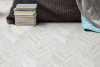 Пробковый пол Corkstyle Print Cork Chevron White замковый