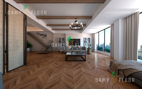 SPC ламинат Damy Floor Chevron Шайо DF07-Ch
