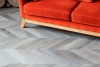ПВХ плитка, кварц виниловый ламинат Vinilam Parquet Chevron Glue Легран RI444515CL4