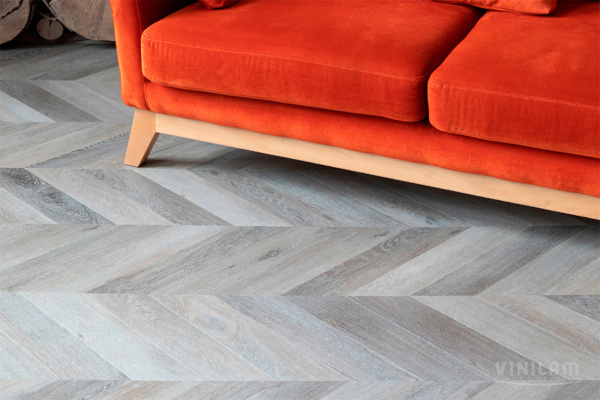 ПВХ плитка, кварц виниловый ламинат Vinilam Parquet Chevron Glue Легран RI444515CL4