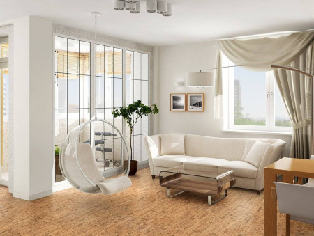 Пробковое покрытие Corkstyle Ecocork Linea Клеевое 915x305x6
