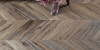 ПВХ плитка, кварц виниловый ламинат Vinilam Parquet Chevron Glue Лувр I107516