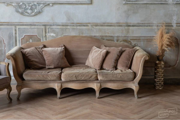 SPC Ламинат VinilPol Herringbone 7/34 4V 9965 Паркет Бруно 762x127