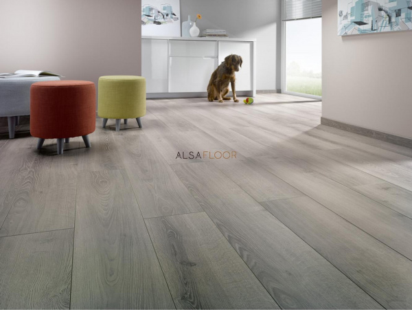 Ламинат Alsapan Osmoze Дуб Серый Билдинг 437