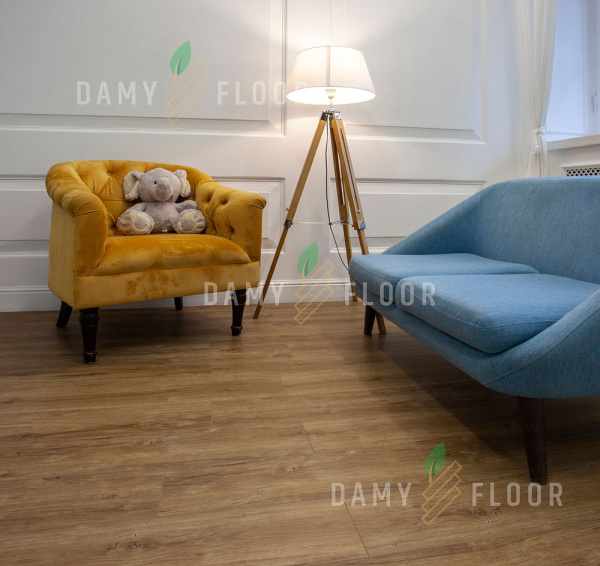 SPC ламинат Damy Floor Family Дуб Имбирный 248-8