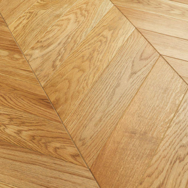 Паркетная доска Lab Arte Chevron Французская Елка Дуб рустик Кольт лак 400-348x90x14/3