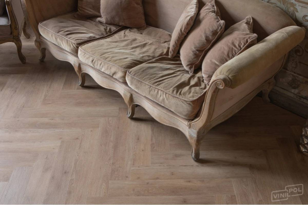 SPC Ламинат VinilPol Herringbone 7/34 4V 9965 Паркет Бруно 762x127