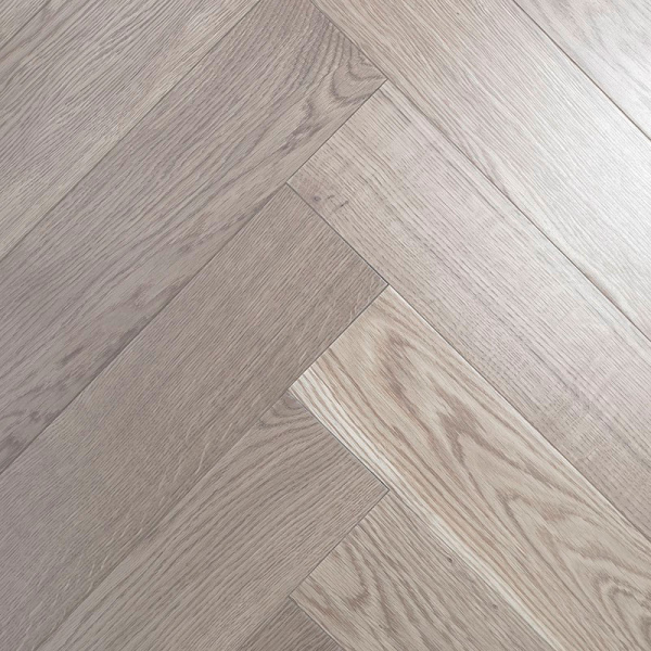Массивная доска Damy Floor Luxury Английская елочка Ванильный Евростандарт 500 мм