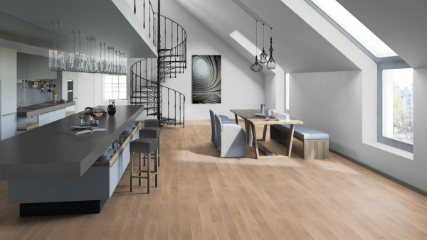 Паркетная доска Tarkett Step XL Дуб Роял Серый 1200 BR MDB PN DG