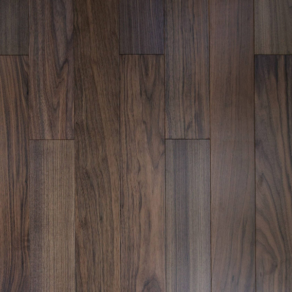Двухслойная инженерная доска Parketoff Group Американский Орех Лак 400-1200x125x12