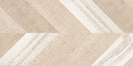 Пробковое покрытие Corkstyle Chevron Creme Клеевое 1235x305x6