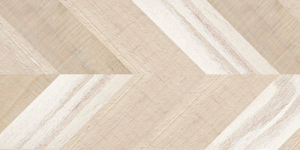Пробковое покрытие Corkstyle Chevron Creme Клеевое 1235x305x6