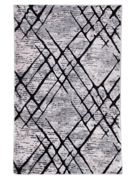 Ковер Plato Hali Parantez Class 9161 NEHIR 4085 BLACK&GREY Прямоугольник 0.8x1.2