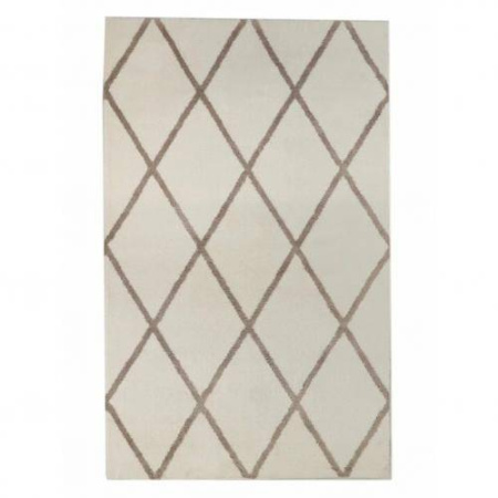 Ковер Oz Kaplan Gold Shaggy 01562A WHITE/WHITE Прямоугольник 1.6x2.3