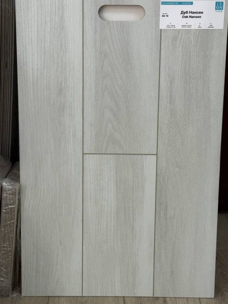 SPC Ламинат Icon Floor Aquamarine (Аквамарин) 4.5/43 4V AQ-18 Дуб Нансен 1220x183
