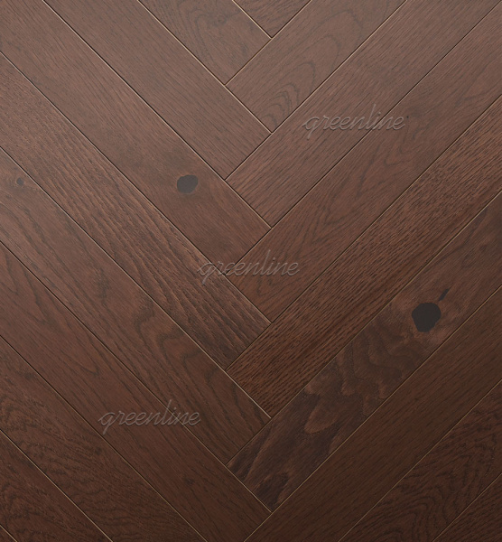 Инженерная доска Greenline Английская елка Extra Дуб Магнет 705 Рустик 100