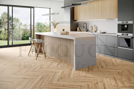 SPC Ламинат Falquon The Floor Herringbone 6/33 P1003 Vail Oak 740x148
