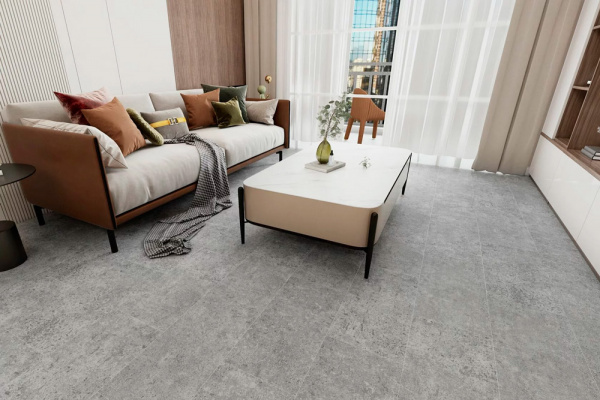 SPC ламинат Skalla Stone Fjord Бетон Конгсберг (Tile Betong Kongsberg) 4,5 мм FR407 NEW