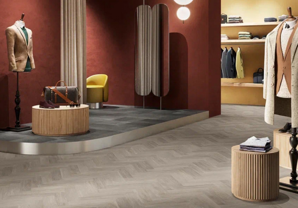 ПВХ плитка, кварц виниловый ламинат Invictus Maximus Parquet New England Oak Misty