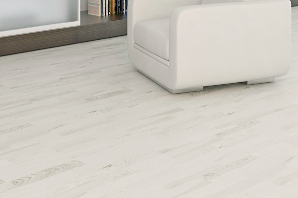 Пробковый пол Corkstyle Print Cork Wood Esche Weiss клеевой