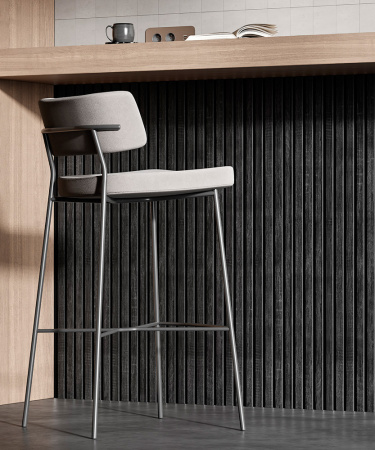 Акустическая панель Cosca Decor Сканди Дуб Графит, 2750x600x19мм