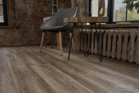 ПВХ плитка, кварц виниловый ламинат Vinilam Ceramo Vinilam XXL Glue Дуб Биль 8895-EIR