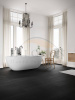 SPC Ламинат Falquon The Floor Wood 6/33 4V DU190 Черное Дерево 1500x200