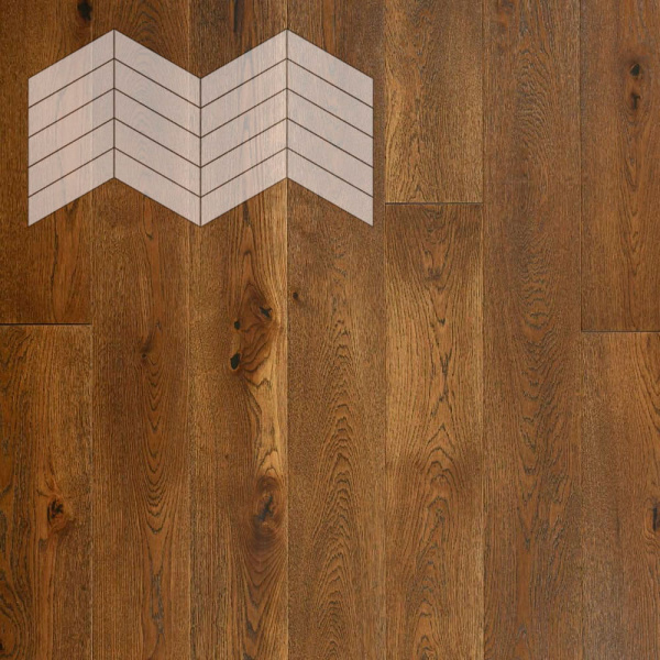 Инженерная доска Lab Arte Елка Chevron Французская Дуб Селект Лофт 400/348х90х14/60°